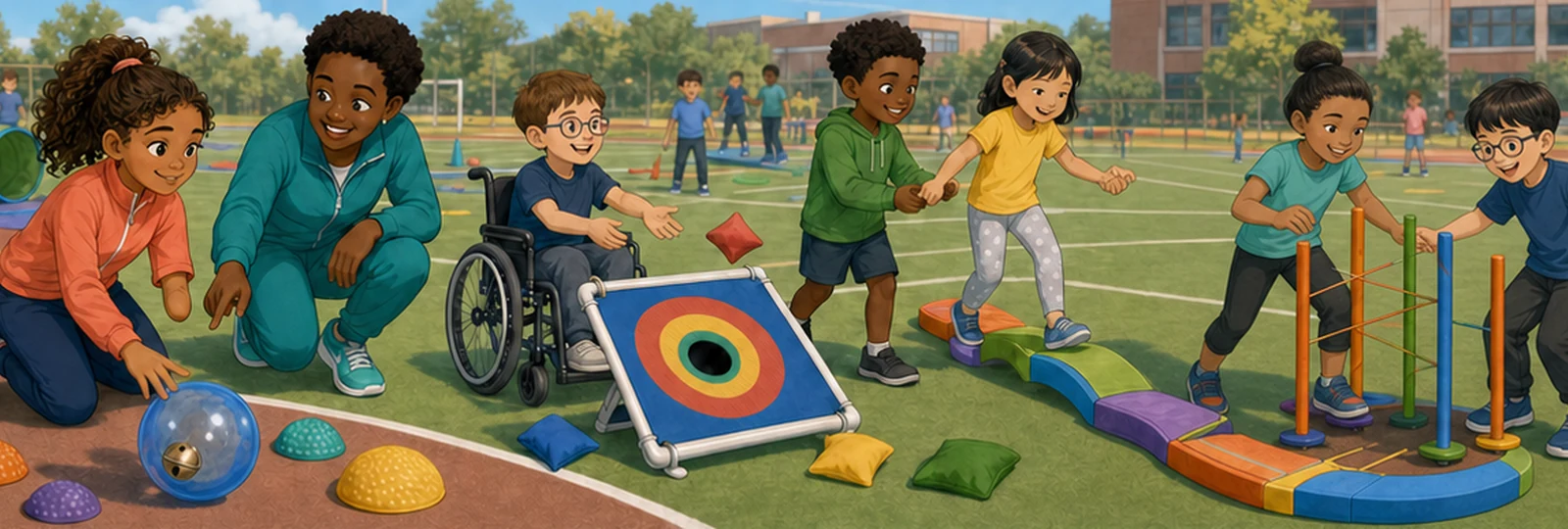 Illustrated scene 2 from Play Day for Everyone