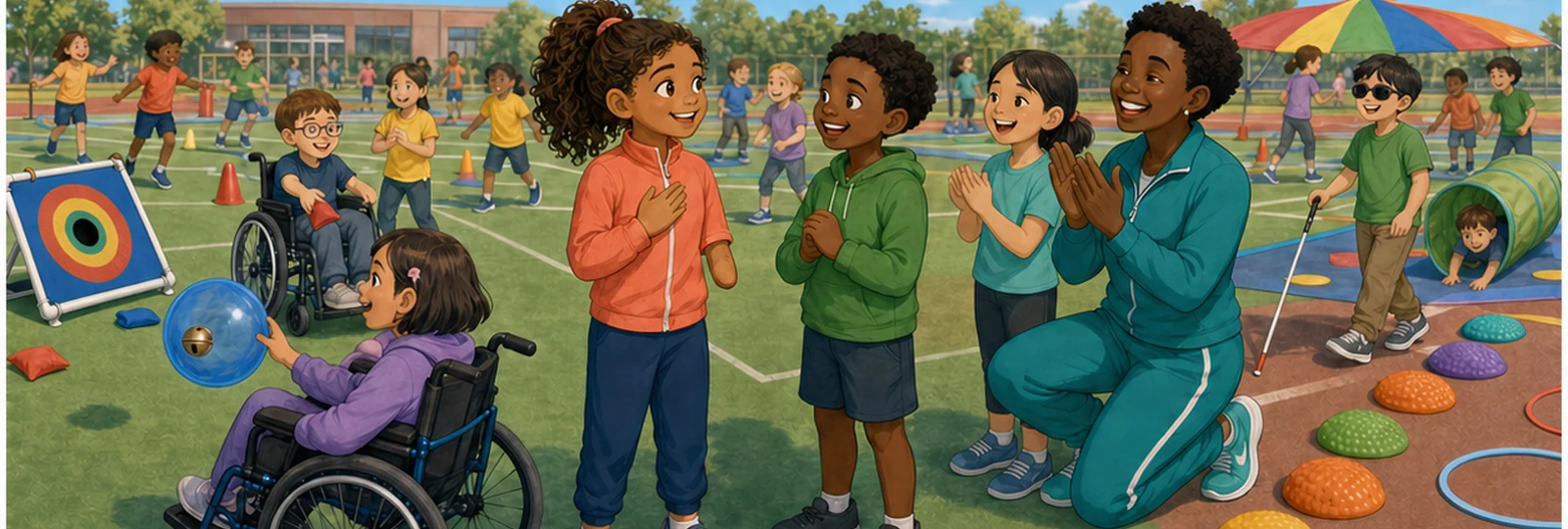 Illustrated scene 3 from Play Day for Everyone