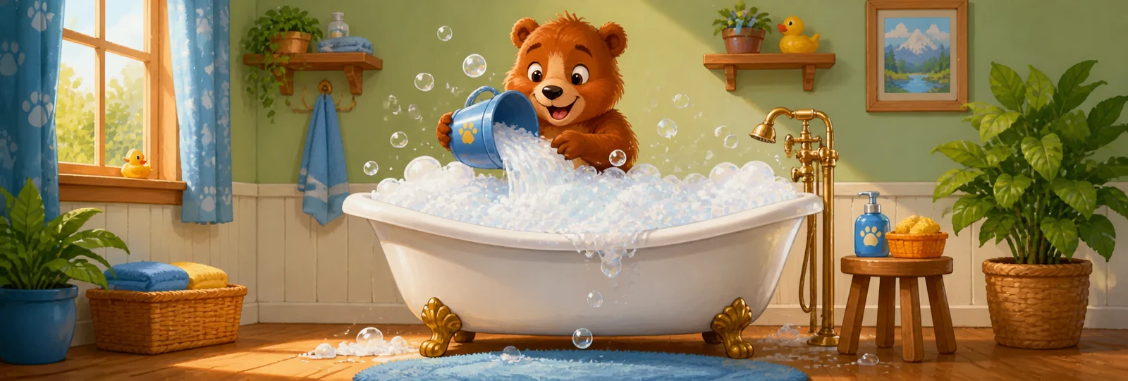 Illustration for Bear's Bubble Bath