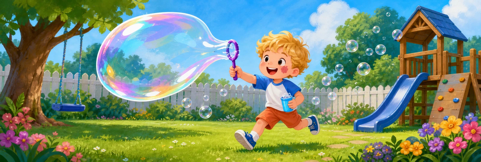 Illustrated scene 1 from Bubble Wand
