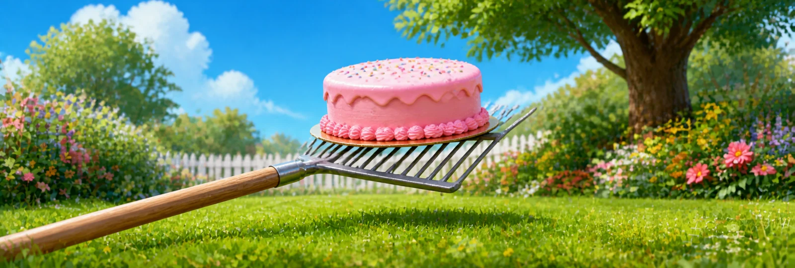 Illustration for Cake on a Rake