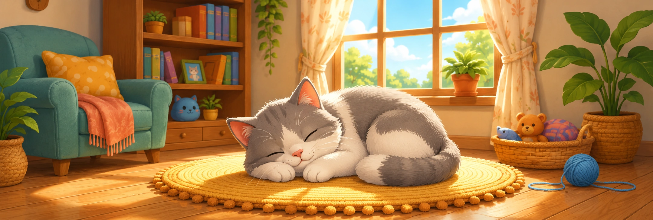 Illustrated scene 1 from Cat Nap