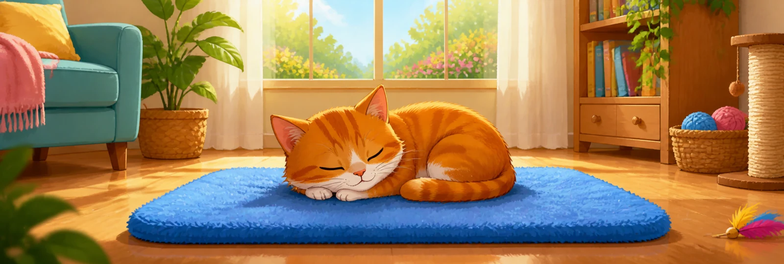 Illustration for Cat on a Mat