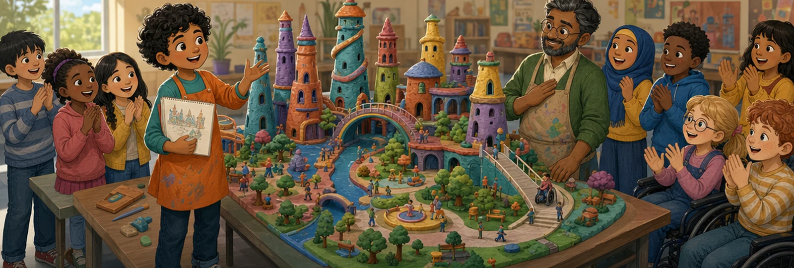 Illustrated scene 3 from The Clay City