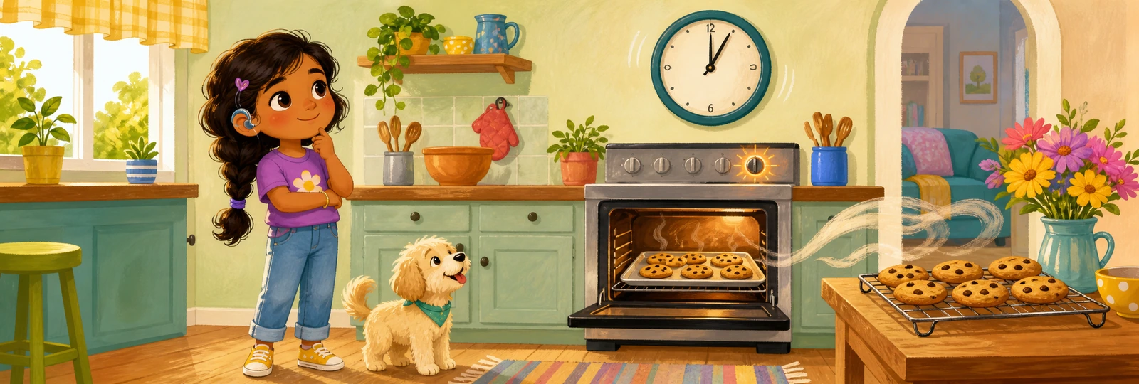 Illustrated scene 1 from Clock Tick