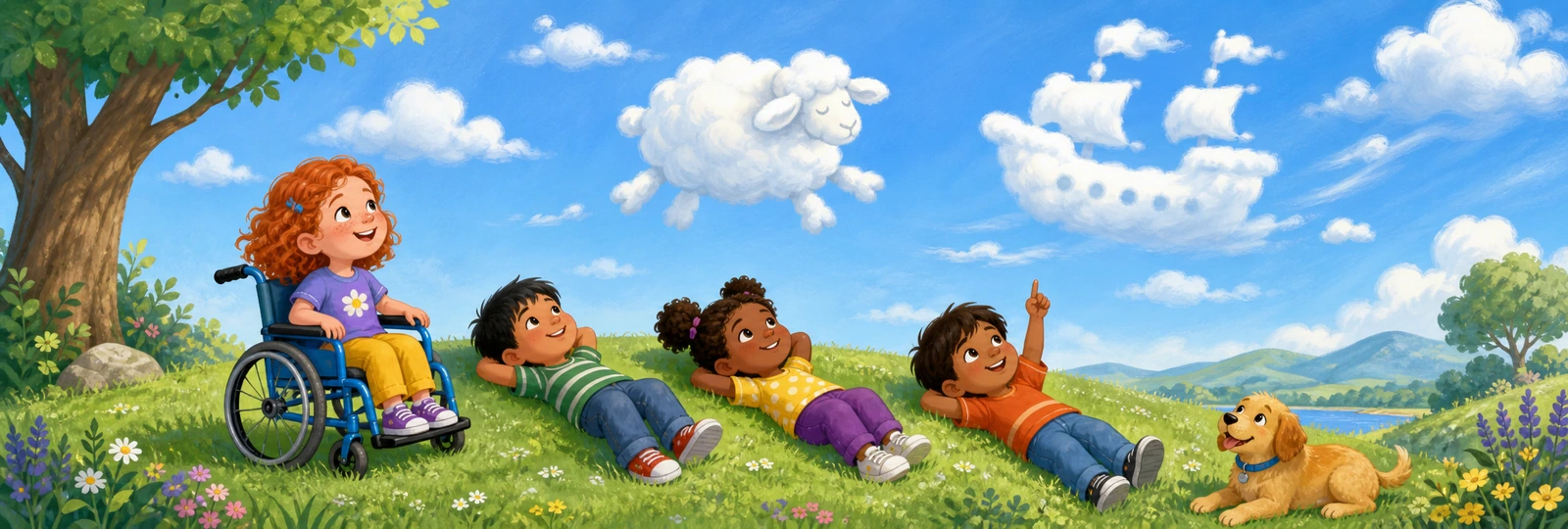 Illustrated scene 1 from Cloud Shapes