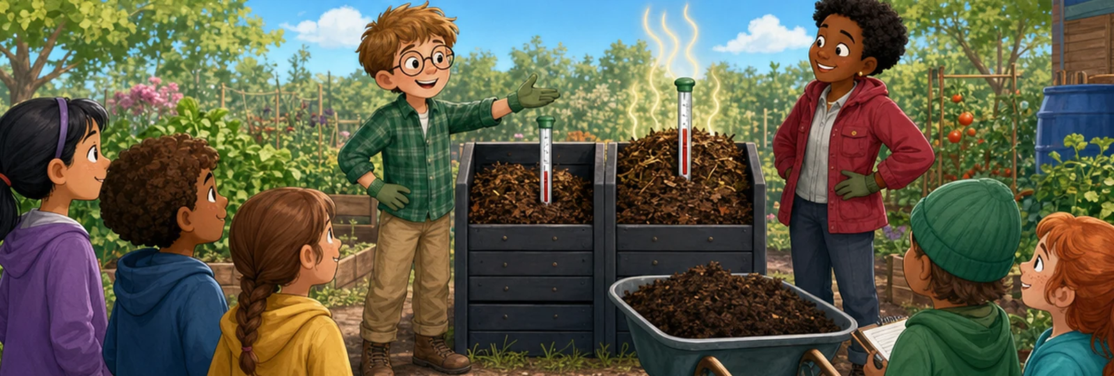 Illustrated scene 3 from The Warm Compost Question