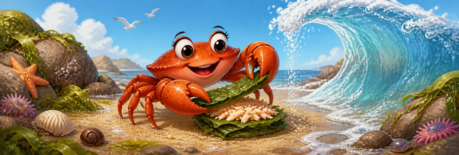 Illustration for Crab Sandwich