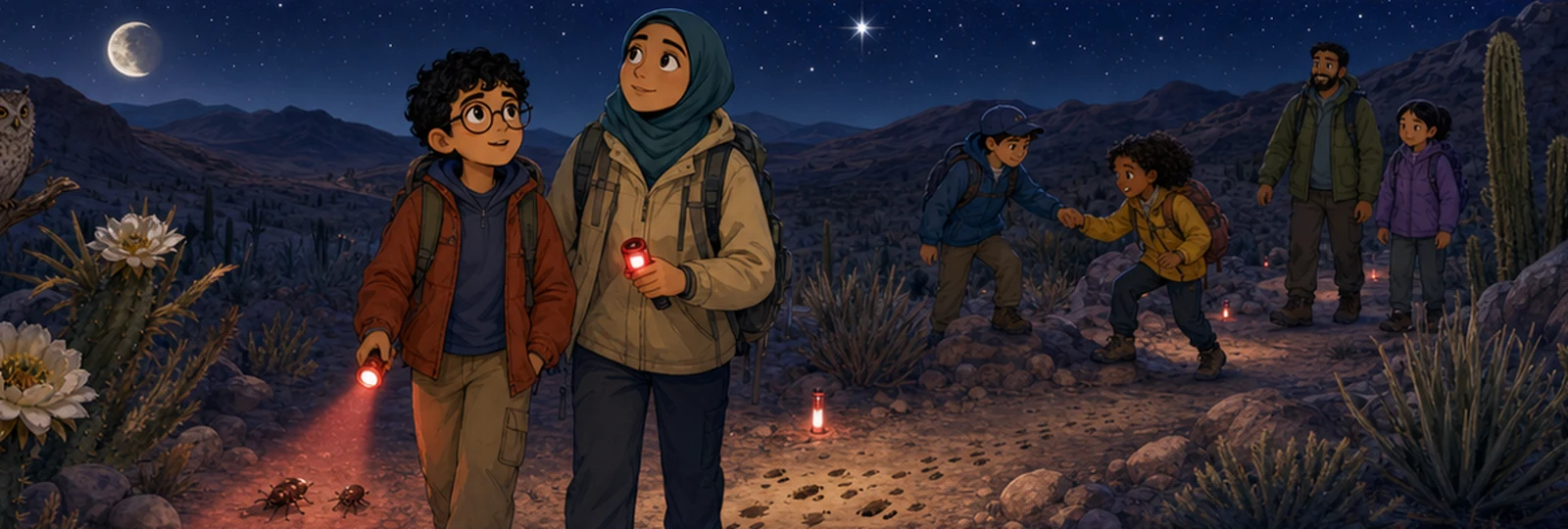 Illustrated scene 2 from Stars Above the Desert