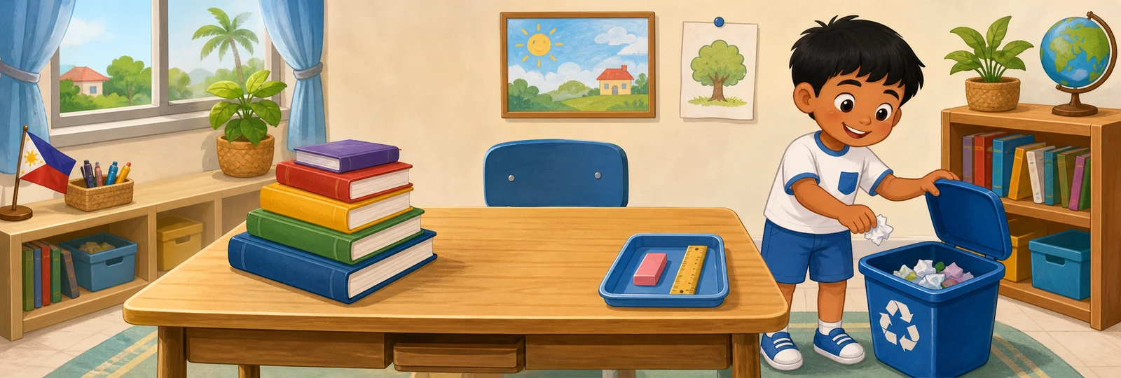 Illustrated scene 1 from Desk Tidy