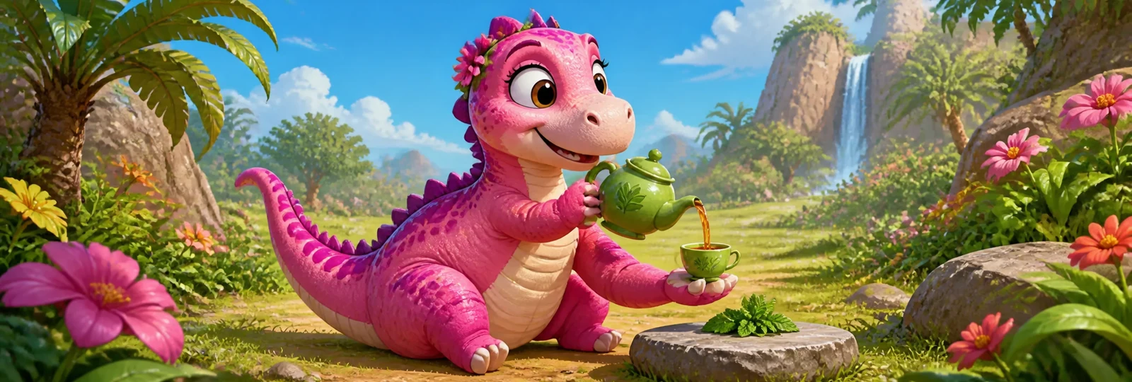 Illustration for Dino Tea