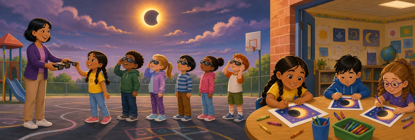 Illustrated scene 1 from Eclipse Watch