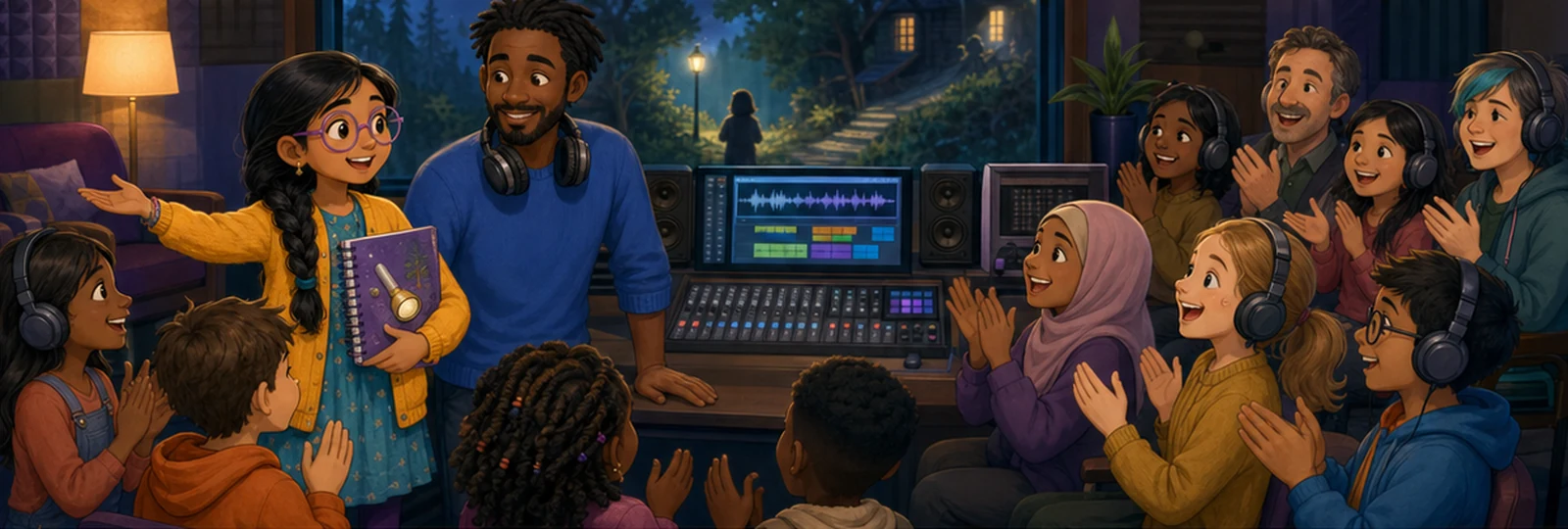 Illustrated scene 3 from The Friendship Radio Drama