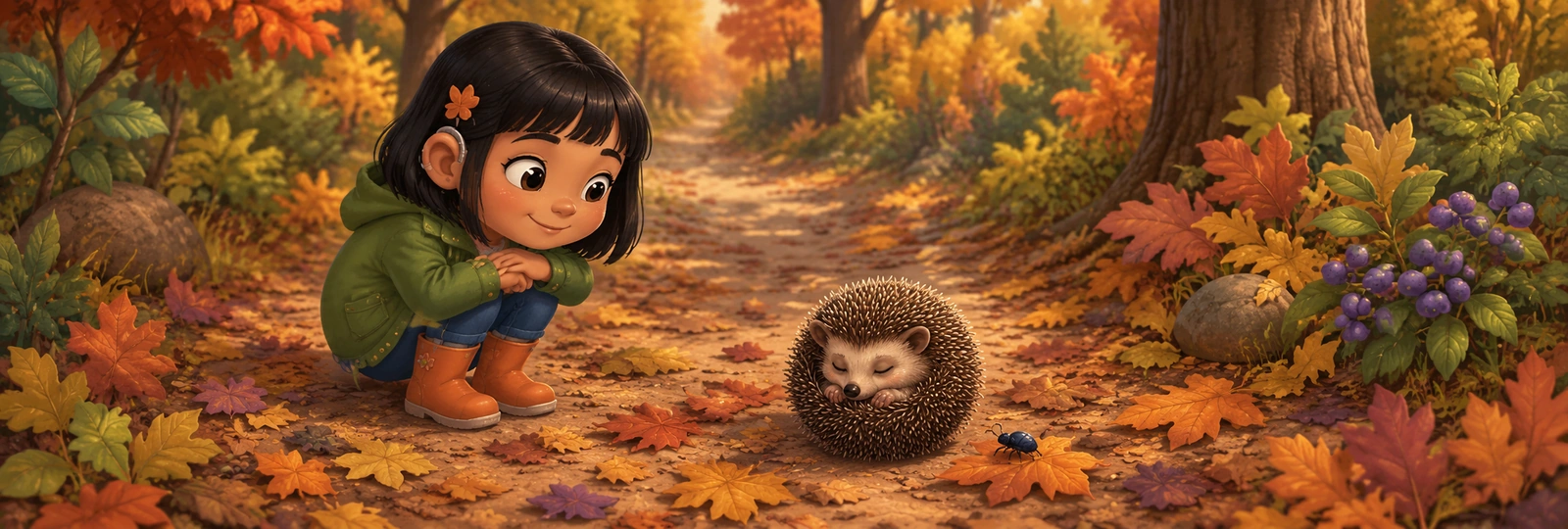 Illustrated scene 1 from Hedgehog Roll
