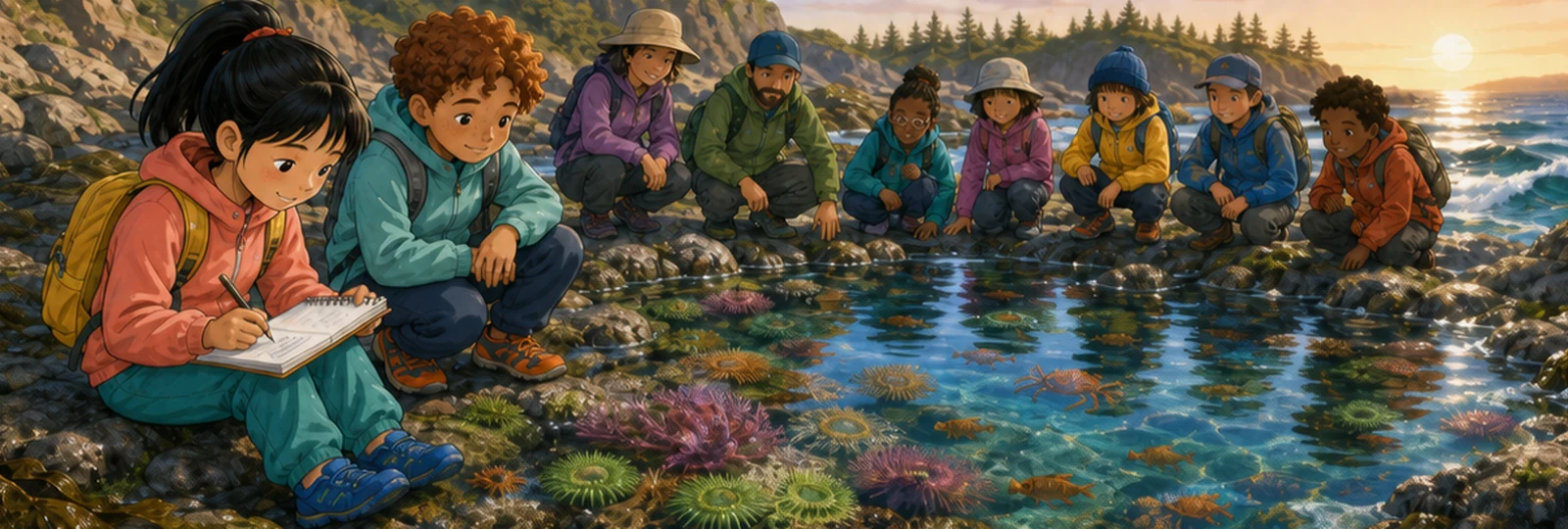 Illustrated scene 3 from The Island Tide Pool