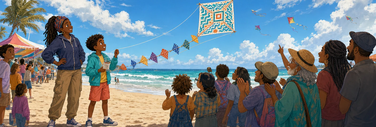 Illustrated scene 3 from The Sky Pattern Gallery