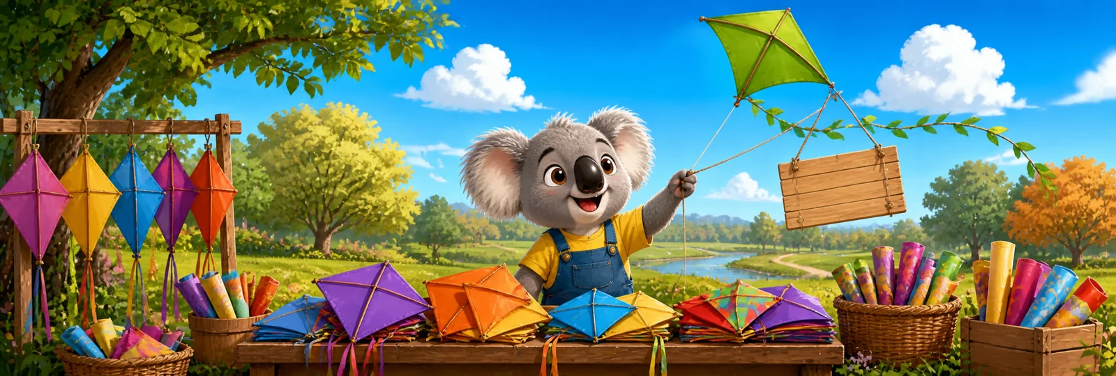 Illustration for Koala Kite Shop
