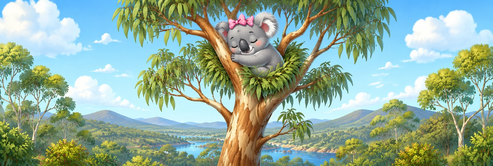 Illustrated scene 1 from Koala Tree
