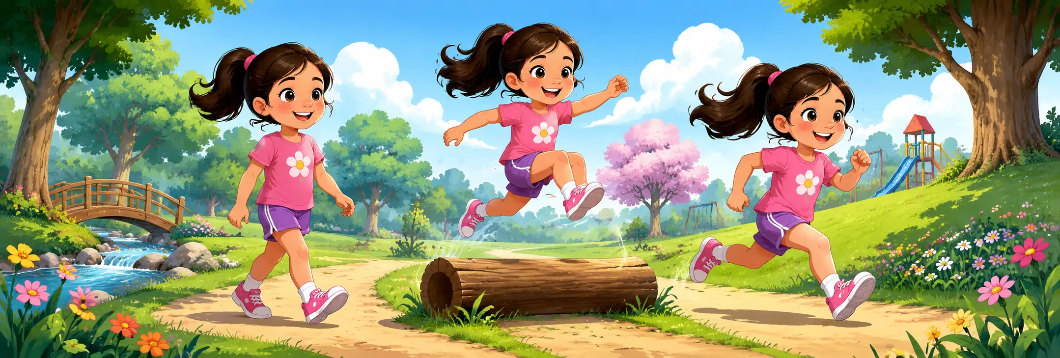 Illustrated scene 1 from Strong Legs