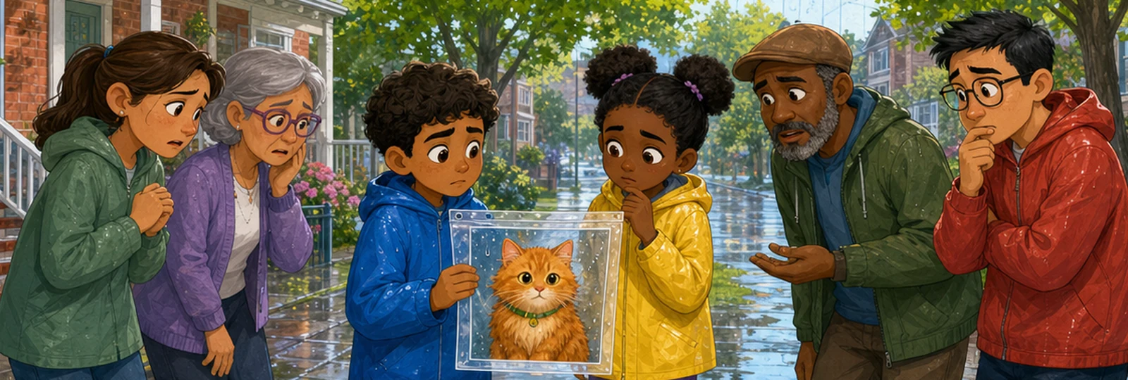 Illustrated scene 1 from The Lost Pet Network