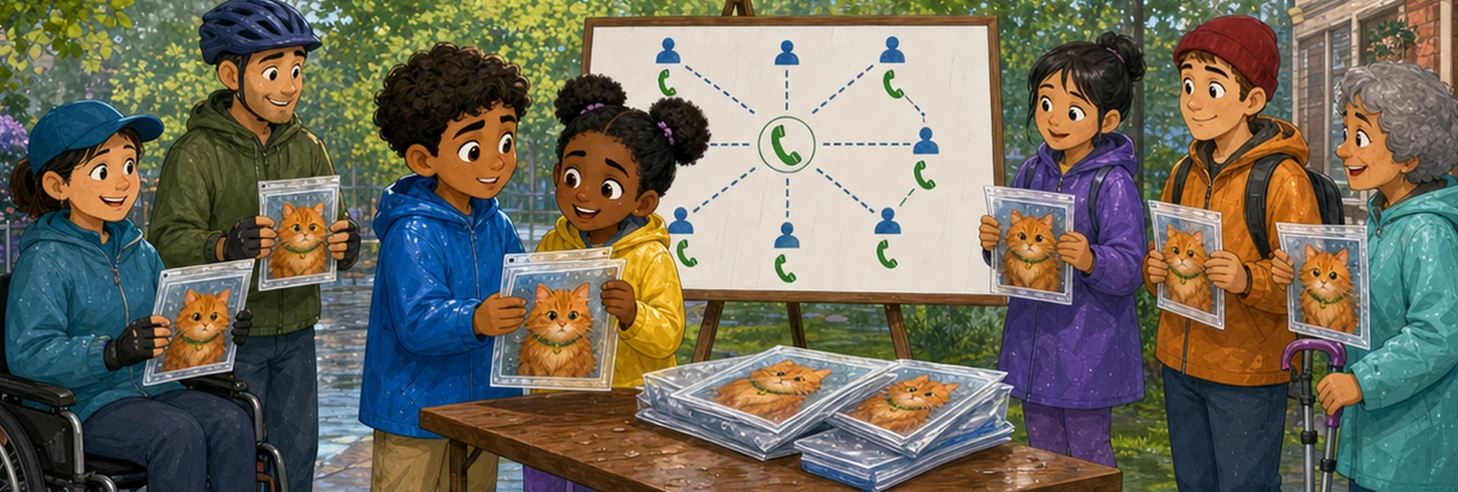 Illustrated scene 2 from The Lost Pet Network