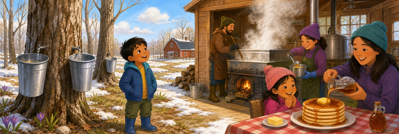 Illustrated scene 1 from Maple Syrup