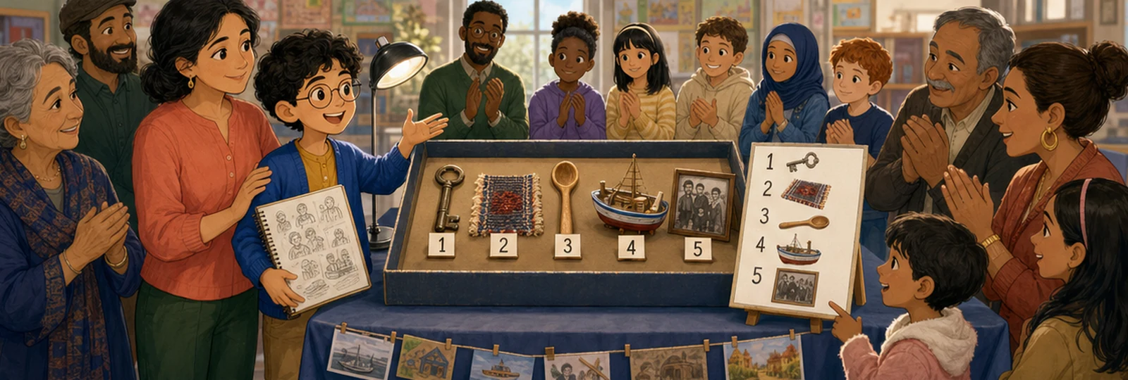 Illustrated scene 3 from The Museum in a Shoebox