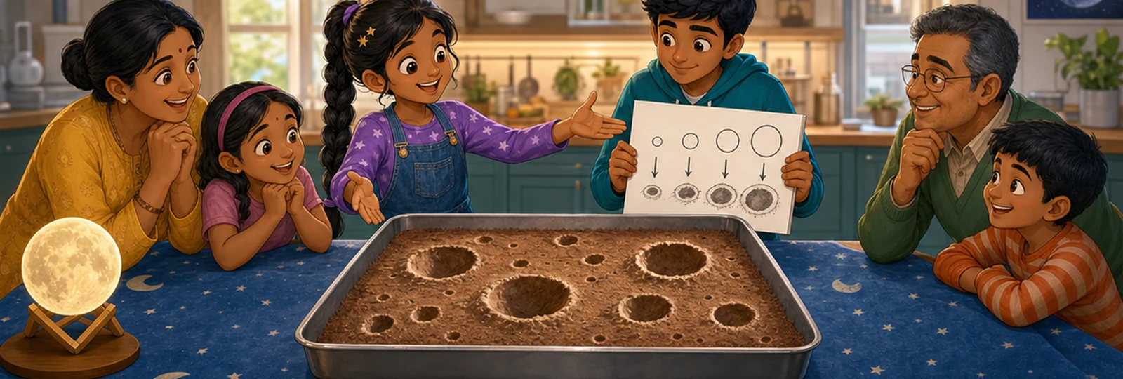 Illustrated scene 3 from Mina's Moon Crater Model