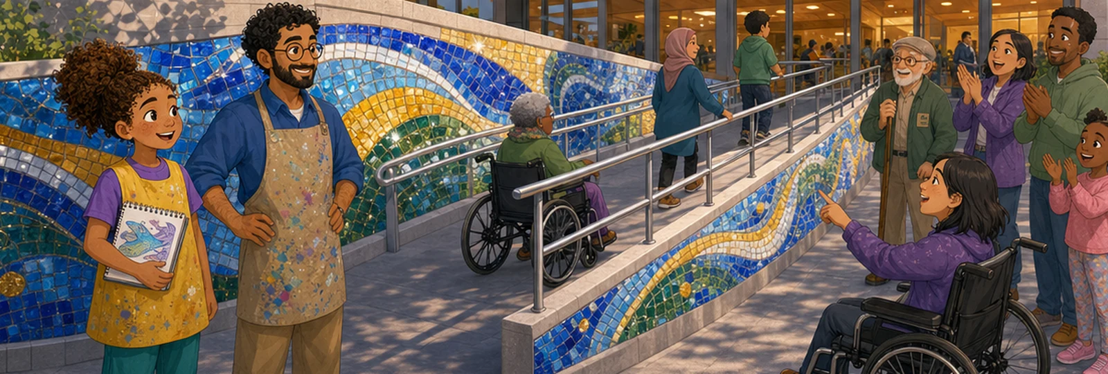 Illustrated scene 3 from The Ramp-Side Mosaic