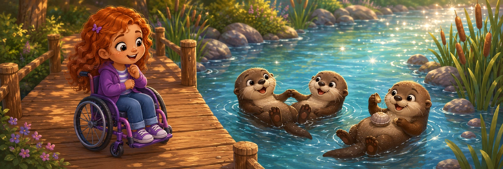 Illustrated scene 1 from Otter Float