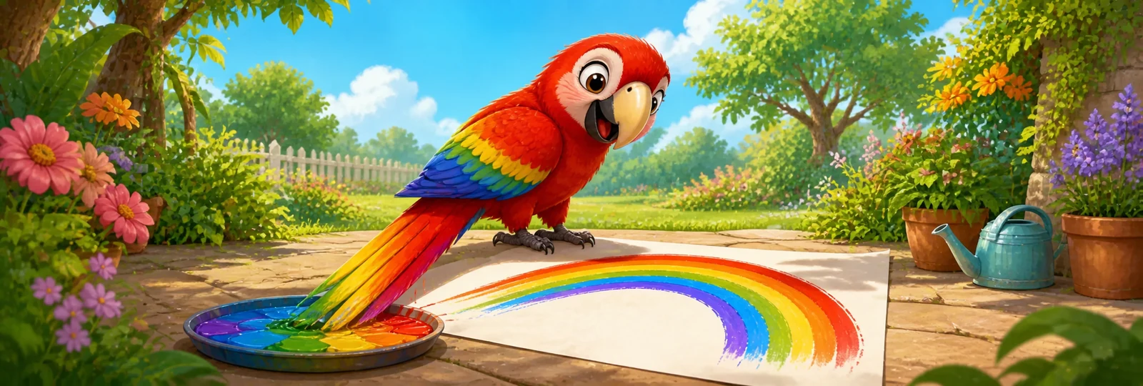 Illustration for Parrot Paint