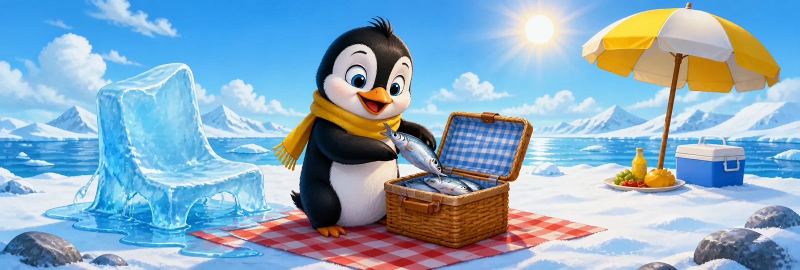 Illustration for Penguin Picnic