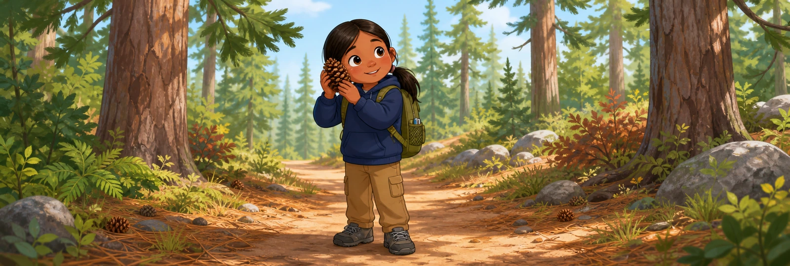 Illustrated scene 1 from Pine Cone