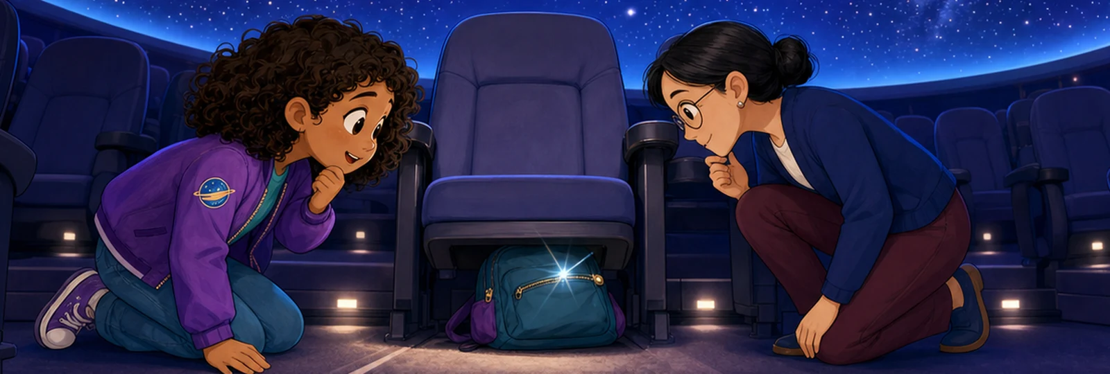 Illustrated scene 2 from The Planetarium Seat Signal