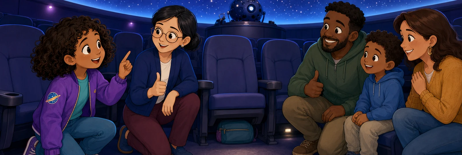 Illustrated scene 3 from The Planetarium Seat Signal