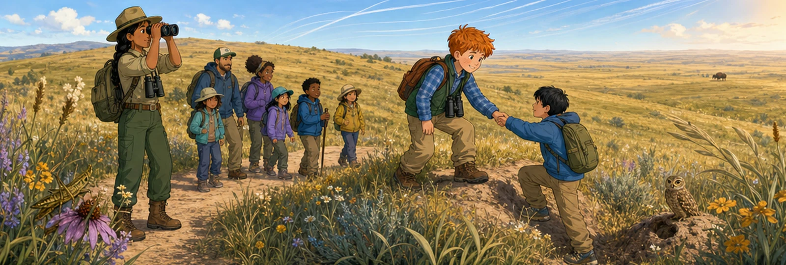 Illustrated scene 2 from Room for the Bison
