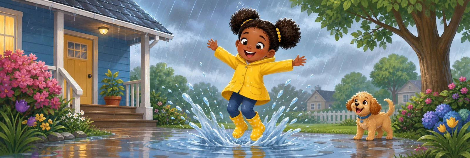 Illustrated scene 1 from Rain Boots