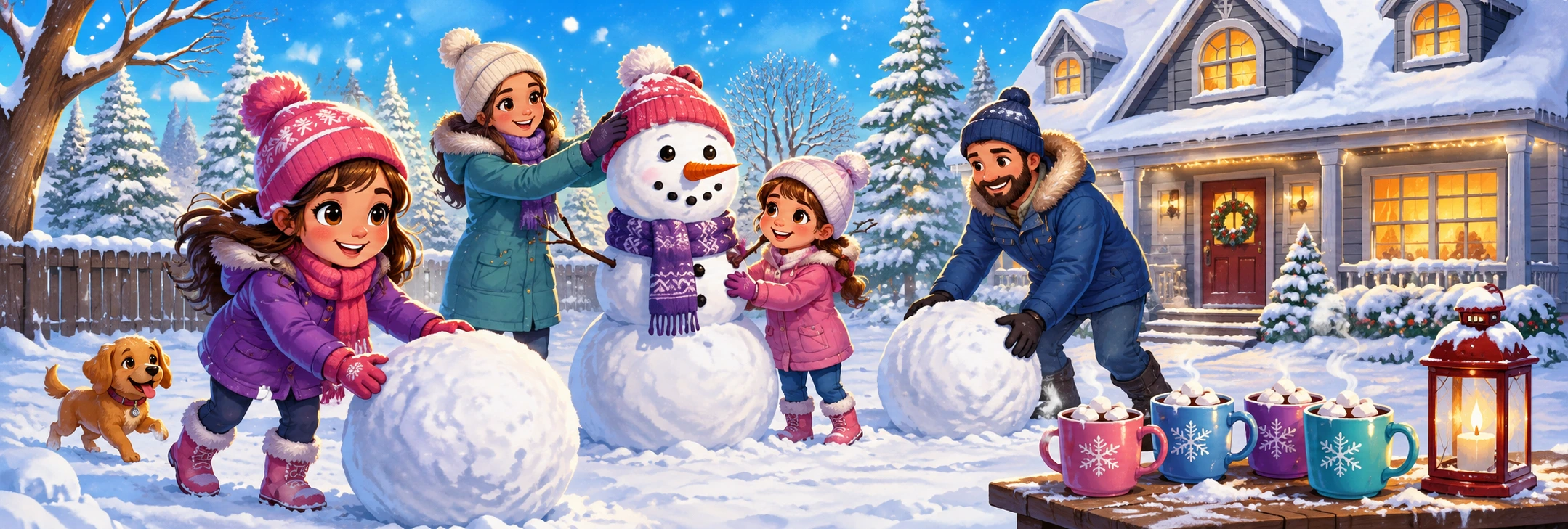 Illustrated scene 1 from Snow Day