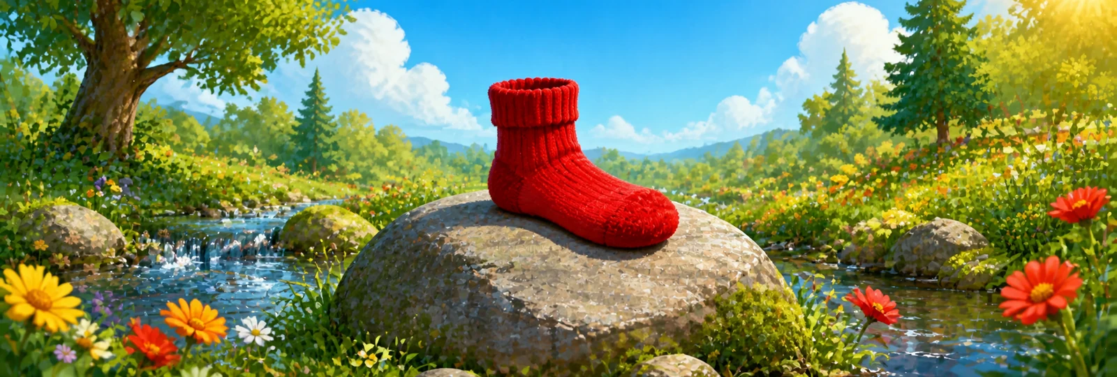 Illustrated scene 1 from Sock Rock
