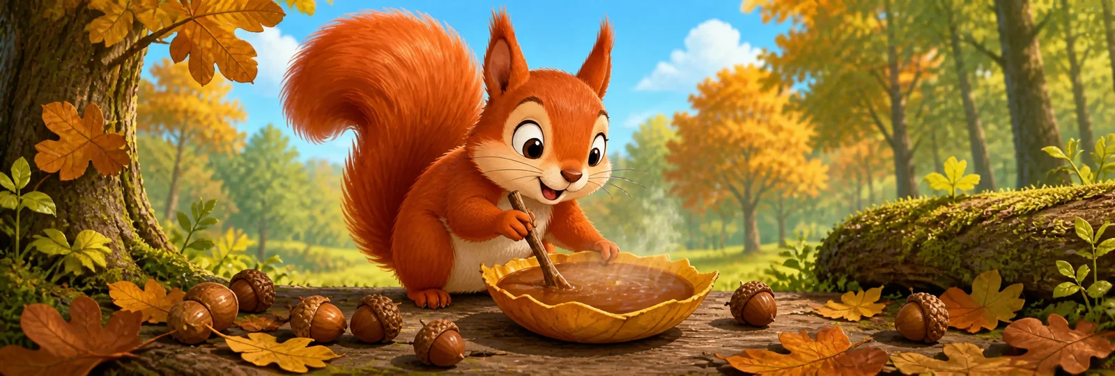 Illustrated scene 1 from Acorn Soup