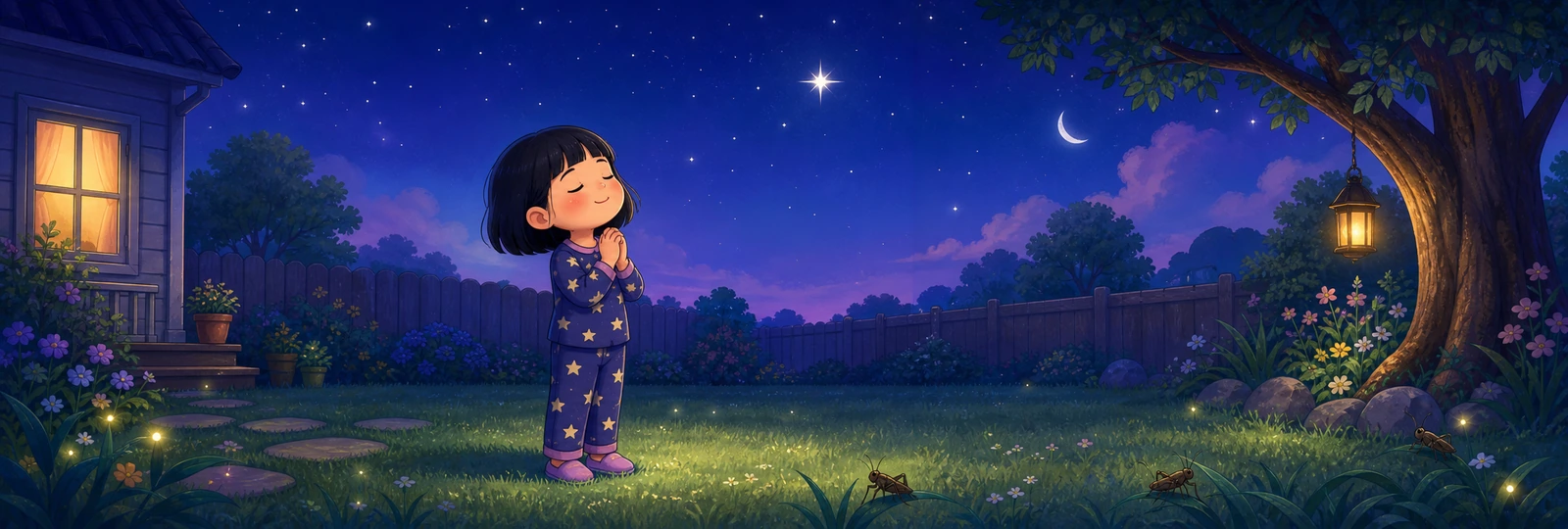 Illustrated scene 1 from Star Wish