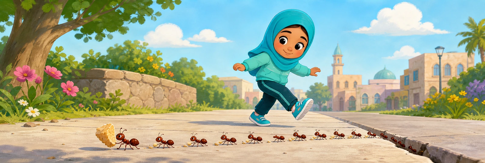 Illustrated scene 1 from Tiny Ant