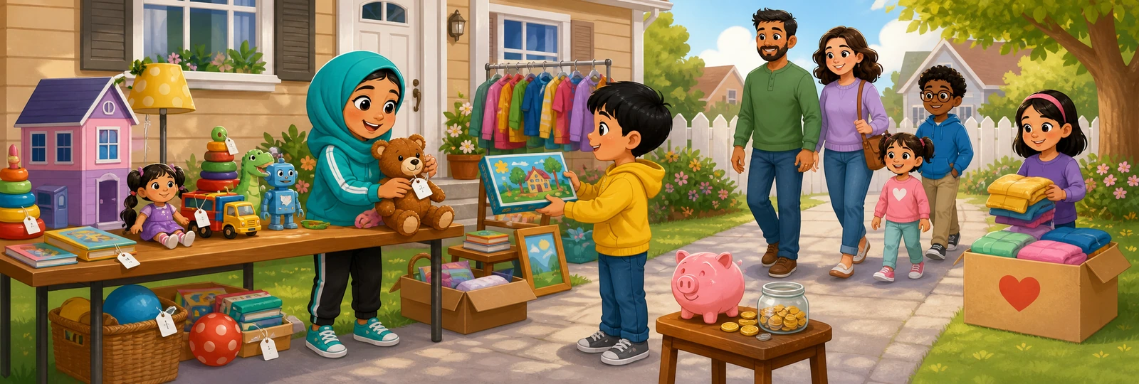 Illustrated scene 1 from Yard Sale
